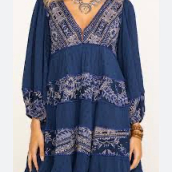 ✨💥⚡️ Free People My Love Embroidered Indigo Combo - Picture 8 of 10